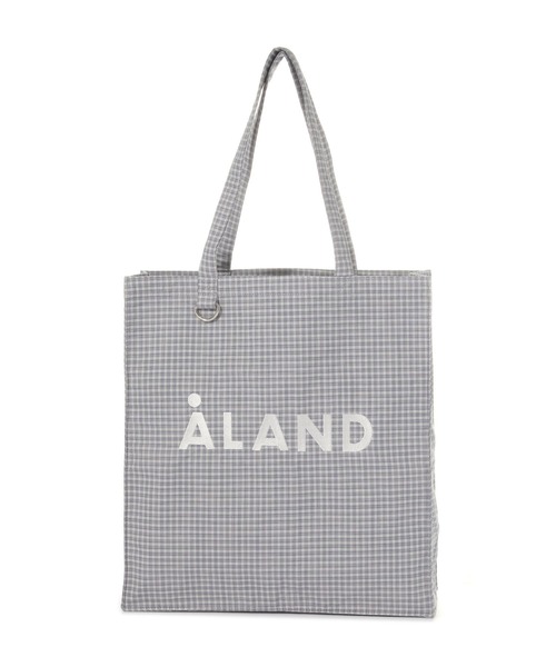 ALAND（エーランド）の「【UNISEX】ALAND／チェックマチトート（トートバッグ・レディース・ブラック/ブラウン/グレー/オフホワイト/ネイビー/ライトグレー・FREE）」の17枚目の写真