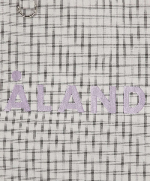 ALAND（エーランド）の「【UNISEX】ALAND／チェックマチトート（トートバッグ・レディース・ブラック/ブラウン/グレー/オフホワイト/ネイビー/ライトグレー・FREE）」の13枚目の写真