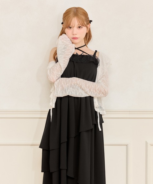 フリルティアードキャミワンピース（ワンピース）｜apres jour（アプレ