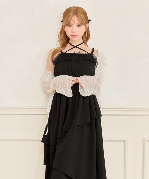 フリルティアードキャミ フリルティアードキャミワンピース（ワンピース）｜apres jour