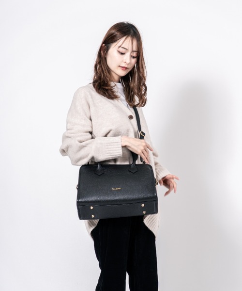 Rivel(リヴェル)の「【PULICATI/プリカーティ】2WAY レザー ハンドバッグ イタリア製(ハンドバッグ・レディース・ブラック/ベージュ・FREE)」の11枚目の写真