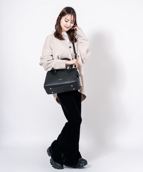 Rivel(リヴェル)の「【PULICATI/プリカーティ】2WAY レザー ハンドバッグ イタリア製(ハンドバッグ・レディース・ブラック/ベージュ・FREE)」の14枚目の写真
