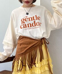 【25AW】袖レースレイヤードロンＴ