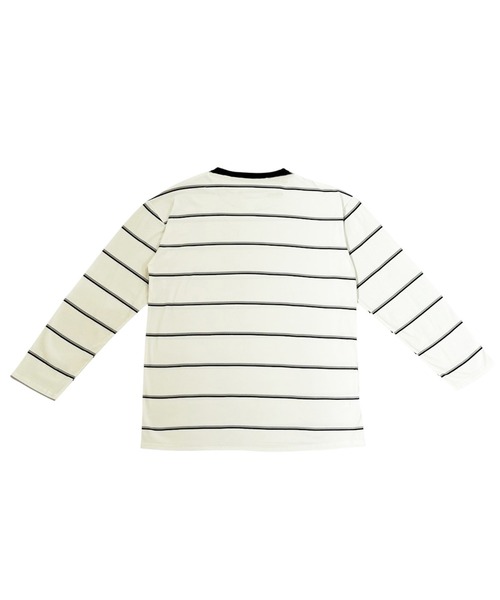 VIBGYOR（ヴィブジョー）の「オーバーサイズ ボーダー ロンT／長袖カットソー(CZ)（Tシャツ/カットソー・レディース・ホワイト/ブルー・MEDIUM/LARGE）」の10枚目の写真