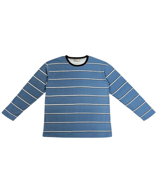 VIBGYOR（ヴィブジョー）の「オーバーサイズ ボーダー ロンT／長袖カットソー(CZ)（Tシャツ/カットソー・レディース・ホワイト/ブルー・MEDIUM/LARGE）」の11枚目の写真