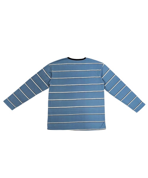 VIBGYOR（ヴィブジョー）の「オーバーサイズ ボーダー ロンT／長袖カットソー(CZ)（Tシャツ/カットソー・レディース・ホワイト/ブルー・MEDIUM/LARGE）」の12枚目の写真