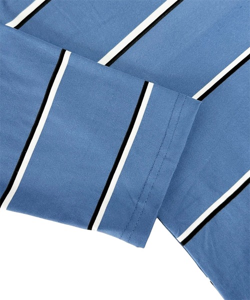 VIBGYOR（ヴィブジョー）の「オーバーサイズ ボーダー ロンT／長袖カットソー(CZ)（Tシャツ/カットソー・レディース・ホワイト/ブルー・MEDIUM/LARGE）」の15枚目の写真