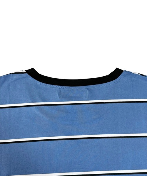 VIBGYOR（ヴィブジョー）の「オーバーサイズ ボーダー ロンT／長袖カットソー(CZ)（Tシャツ/カットソー・レディース・ホワイト/ブルー・MEDIUM/LARGE）」の17枚目の写真