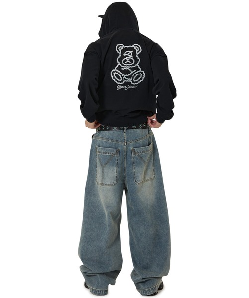 OY(オーワイ)の「『OY/オーワイ』DOLLY STONE EAR HOODIE ZIP UP/ドリーストーン イヤー ジップアップパーカー(パーカー・レディース・ホワイト/ブラック・L/M)」の7枚目の写真