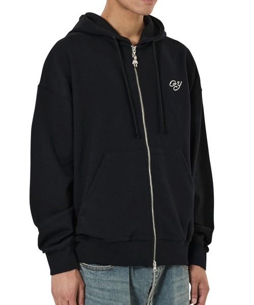 OY(オーワイ)の「『OY/オーワイ』DOLLY STONE EAR HOODIE ZIP UP/ドリーストーン イヤー ジップアップパーカー(パーカー・レディース・ホワイト/ブラック・L/M)」の4枚目の写真