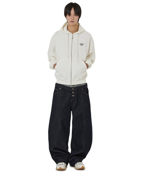 OY(オーワイ)の「『OY/オーワイ』DOLLY STONE EAR HOODIE ZIP UP/ドリーストーン イヤー ジップアップパーカー(パーカー・レディース・ホワイト/ブラック・L/M)」の13枚目の写真