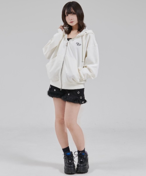 OY/オーワイ』DOLLY STONE EAR HOODIE ZIP UP/ドリーストーン イヤー