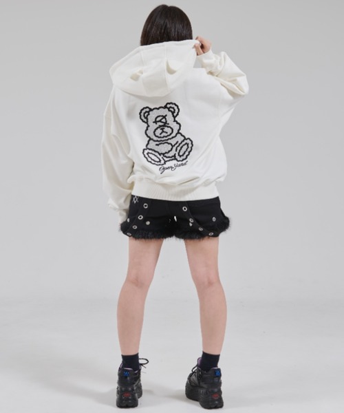 OY/オーワイ』DOLLY STONE EAR HOODIE ZIP UP/ドリーストーン イヤー