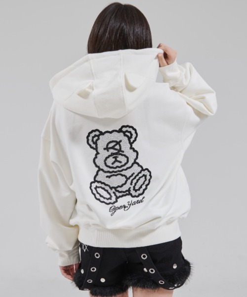 OY♡フーディ　ジップアップパーカー　Lサイズ　クマ耳 OY/オーワイ』DOLLY STONE EAR HOODIE ZIP UP/ドリーストーン イヤー