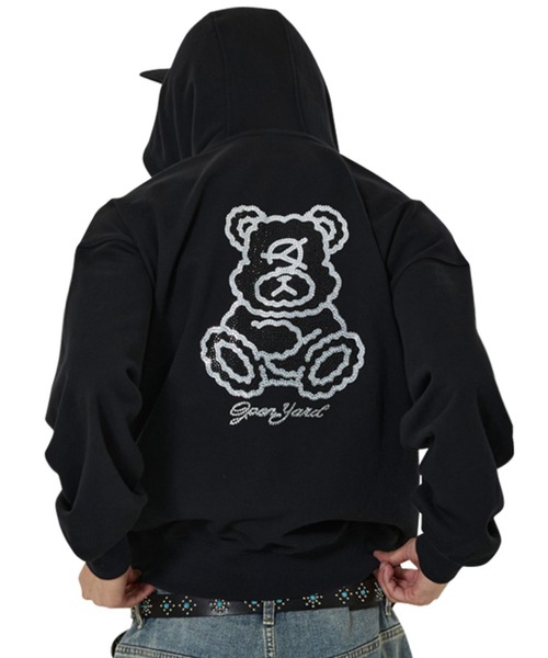 『OY/オーワイ』S.R STONE HOODIE ZIP-UPストーンデザイン OY/オーワイ』DOLLY STONE EAR HOODIE ZIP UP/ドリーストーン イヤー