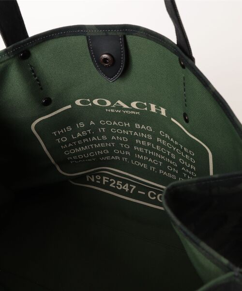 COACH（コーチ）の「トート・カモ プリント アンド レキシー（トートバッグ・メンズ・グリーン系その他・ONE）」の8枚目の写真