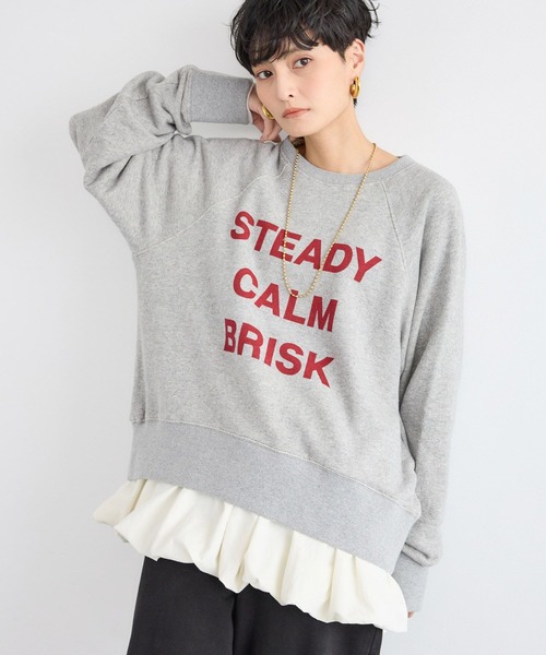 BARNYARDSTORM(バンヤードストーム)の「BARNYARDSTORM / 裾バルーンプルオーバー/マシンウォッシャブル(Tシャツ/カットソー・レディース・ブラック/ホワイト・FREE)」の12枚目の写真