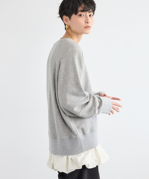 BARNYARDSTORM(バンヤードストーム)の「BARNYARDSTORM / 裾バルーンプルオーバー/マシンウォッシャブル(Tシャツ/カットソー・レディース・ブラック/ホワイト・FREE)」の11枚目の写真