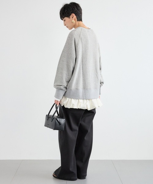 BARNYARDSTORM(バンヤードストーム)の「BARNYARDSTORM / 裾バルーンプルオーバー/マシンウォッシャブル(Tシャツ/カットソー・レディース・ブラック/ホワイト・FREE)」の13枚目の写真