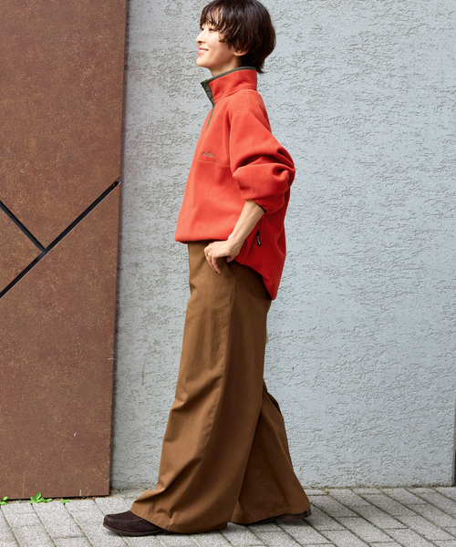 WILD THINGS(ワイルドシングス)の「別注【WILD THINGS/ワイルドシングス】フリースプルオーバー(ブルゾン・レディース・レッド/ネイビー/ブラック・MEDIUM)」の12枚目の写真