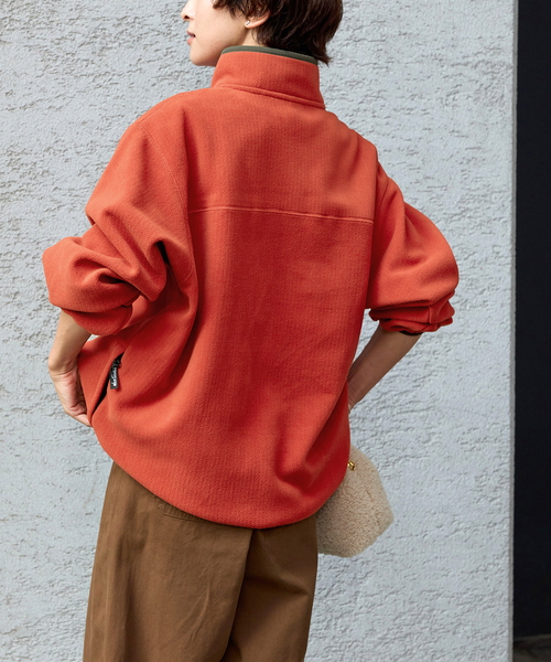 WILD THINGS(ワイルドシングス)の「別注【WILD THINGS/ワイルドシングス】フリースプルオーバー(ブルゾン・レディース・レッド/ネイビー/ブラック・MEDIUM)」の17枚目の写真