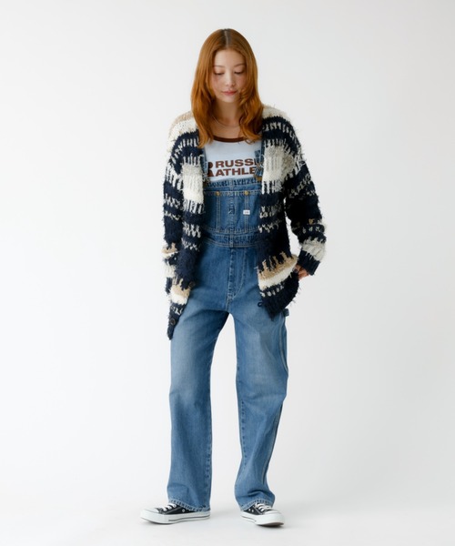 Johnbull（ジョンブル）の「【JOHNBULL/ジョンブル】ファンシーカーディガン /ニットカーディガン / ファンシーヤーン【WEB限定】（カーディガン/ボレロ・レディース・ラベンダー/ネイビー・フリー）」の10枚目の写真