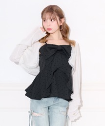 ❤️ R♡Mさま❤️ セール】サイドリボンレースアップデニム【ZOZOTOWN限定アイテム
