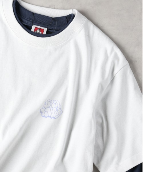 Right-on（ライトオン）の「BEN DAVIS レイヤードロングスリーブプリントＴシャツ（その他トップス・メンズ・ネイビー/ホワイト/ブラック・L/M/XL）」の6枚目の写真