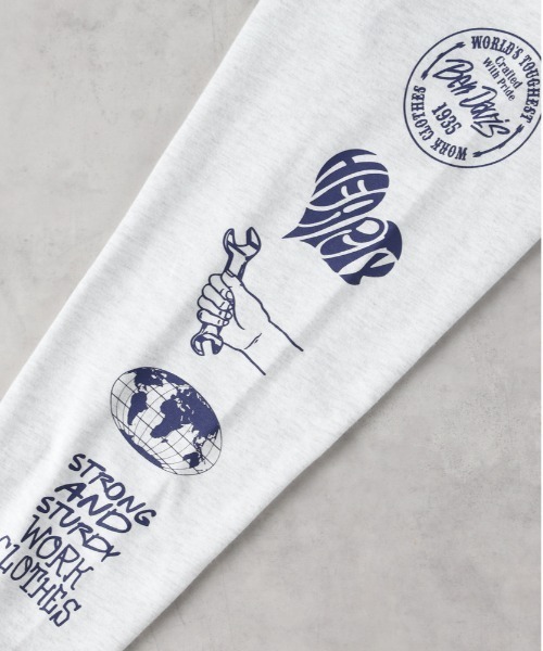 Right-on（ライトオン）の「BEN DAVIS レイヤードロングスリーブプリントＴシャツ（その他トップス・メンズ・ネイビー/ホワイト/ブラック・L/M/XL）」の22枚目の写真
