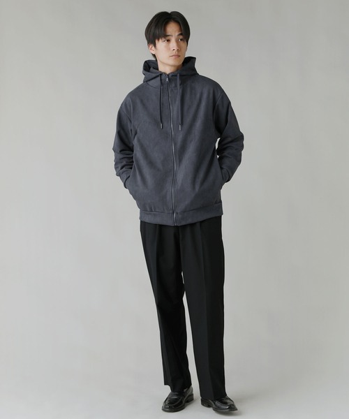 LIL VENDARS（リルヴェンダース）の「Buyer's Select/フェイクスウェードハイネックフルジップパーカー（パーカー・メンズ・ライトグレー/スミクロ/ブルー・L/LL/M）」の16枚目の写真