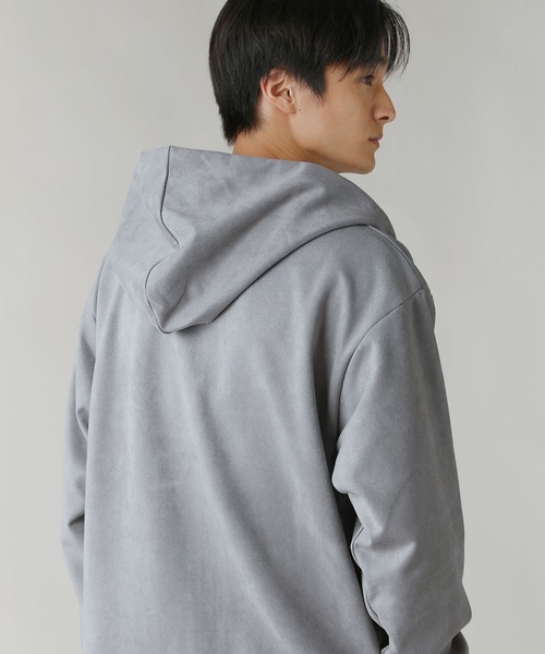 LIL VENDARS（リルヴェンダース）の「Buyer's Select/フェイクスウェードハイネックフルジップパーカー（パーカー・メンズ・ライトグレー/スミクロ/ブルー・L/LL/M）」の19枚目の写真