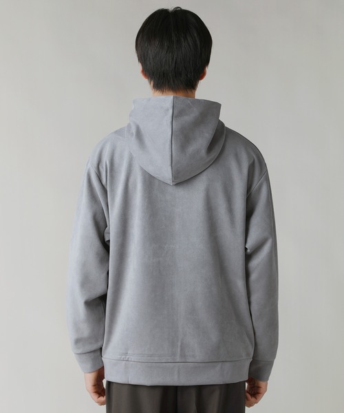 LIL VENDARS（リルヴェンダース）の「Buyer's Select/フェイクスウェードハイネックフルジップパーカー（パーカー・メンズ・ライトグレー/スミクロ/ブルー・L/LL/M）」の6枚目の写真