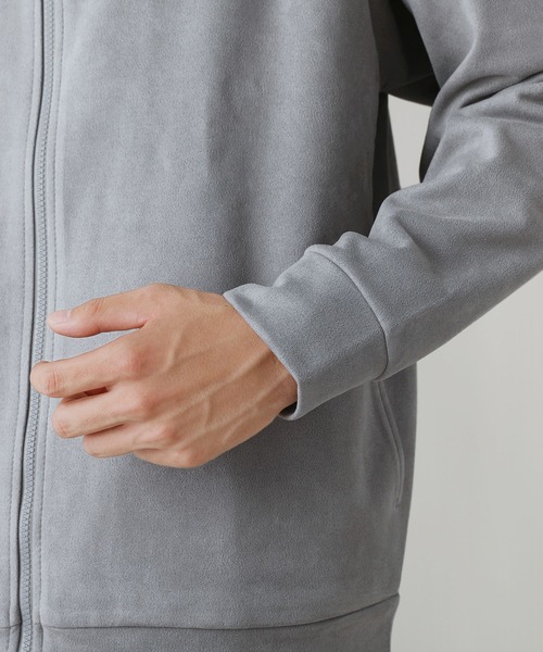 LIL VENDARS（リルヴェンダース）の「Buyer's Select/フェイクスウェードハイネックフルジップパーカー（パーカー・メンズ・ライトグレー/スミクロ/ブルー・L/LL/M）」の8枚目の写真