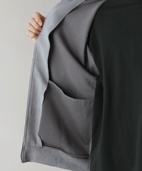 LIL VENDARS（リルヴェンダース）の「Buyer's Select/フェイクスウェードハイネックフルジップパーカー（パーカー・メンズ・ライトグレー/スミクロ/ブルー・L/LL/M）」の12枚目の写真