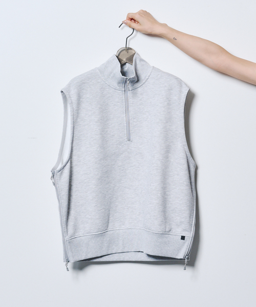 DAIWA PIER39(ダイワピア39)の「DAIWA PIER 39 TECH- SWEAT ZIP VEST PULLOVER BE-55025WL:スウェット(ベスト・レディース・パープル/ライトグレー・FREE)」の2枚目の写真