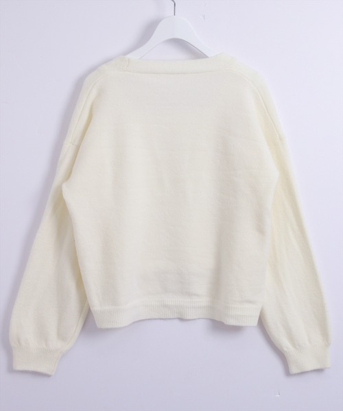 STAY MOTION（ステイモーション）の「【WEB限定】ニットカーディガン+レースキャミアンサンブル［韓国ファッション ガーリー］（カーディガン/ボレロ・レディース・ブラック/アイボリー/グレー・F）」の13枚目の写真