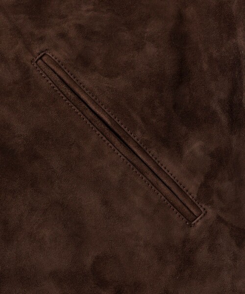 FREAK'S STORE(フリークスストア)の「Goat Leather スエード カーコート/ハーフコート(ブルゾン・メンズ・ブラウン・SMALL/MEDIUM/LARGE)」の8枚目の写真