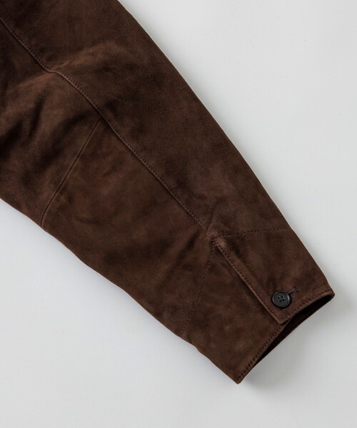 セール】Goat Leather スエード カーコート/ハーフコート（ブルゾン