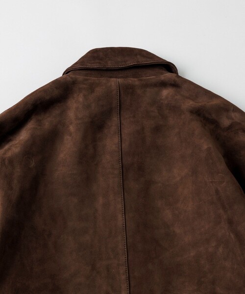 セール】Goat Leather スエード カーコート/ハーフコート（ブルゾン