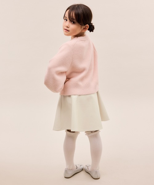 ROPE' PICNIC(ロペピクニック)の「【KIDS/キッズ】合皮フレアスカート(スカート・キッズ・ブラック/キナリ・L/M/S)」の13枚目の写真