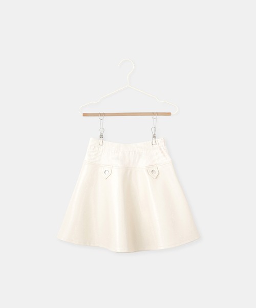 ROPE' PICNIC(ロペピクニック)の「【KIDS/キッズ】合皮フレアスカート(スカート・キッズ・ブラック/キナリ・L/M/S)」の17枚目の写真