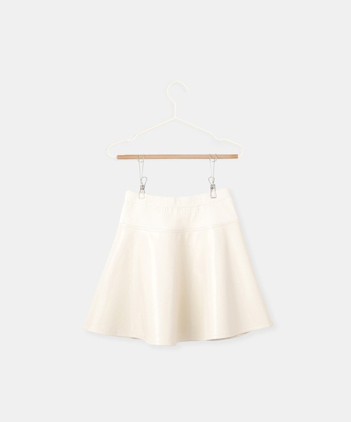 ROPE' PICNIC(ロペピクニック)の「【KIDS/キッズ】合皮フレアスカート(スカート・キッズ・ブラック/キナリ・L/M/S)」の18枚目の写真