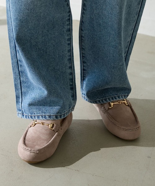 Honeys(ハニーズ)の「ビット付モカシンシューズ(モカシン/デッキシューズ・レディース・チャコール/グレイッシュベージュ・L/LL/M/S)」の8枚目の写真