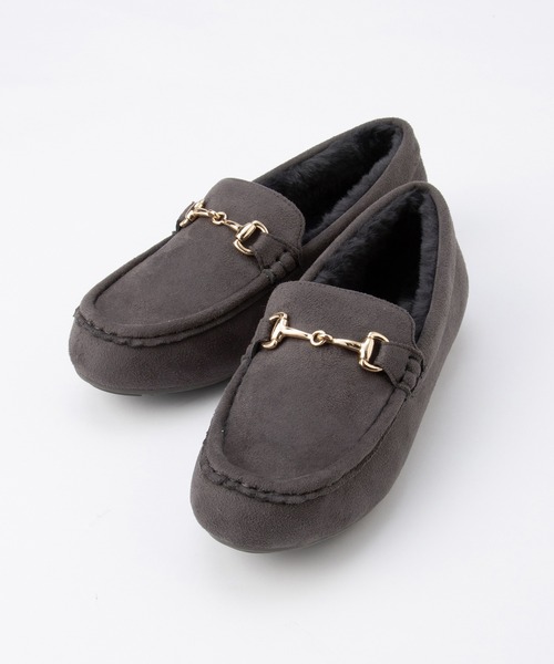 Honeys(ハニーズ)の「ビット付モカシンシューズ(モカシン/デッキシューズ・レディース・チャコール/グレイッシュベージュ・L/LL/M/S)」の11枚目の写真