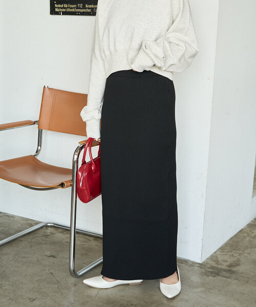 限定展開 ウォッシャブル ニット スカート(セットアップ対応 限定展開 ウォッシャブル ニット スカート(セットアップ対応