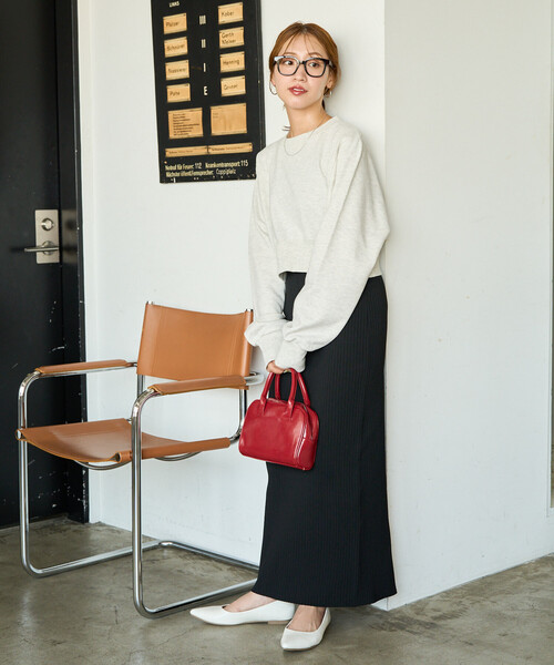 限定展開 ウォッシャブル ニット スカート(セットアップ対応