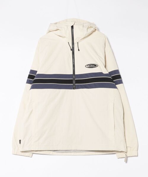 Quiksilver(クイックシルバー)の「STEEZE JK/クイックシルバーレトロデザインアノラックスキースノージャケット(マウンテンパーカー・メンズ・ブラック/ベージュ/ホワイト・MEDIUM/LARGE/X-SMALL/SMALL/X-LARGE)」の2枚目の写真