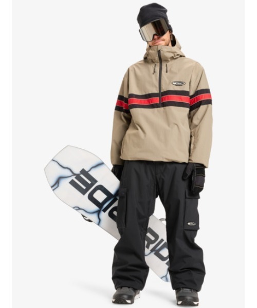 Quiksilver(クイックシルバー)の「STEEZE JK/クイックシルバーレトロデザインアノラックスキースノージャケット(マウンテンパーカー・メンズ・ブラック/ベージュ/ホワイト・MEDIUM/LARGE/X-SMALL/SMALL/X-LARGE)」の11枚目の写真