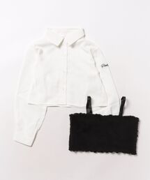 PINKHUNT（ピンクハント）の「PINKHUNT ピンクハント ボアビスチェ付きシャツ 0955K（シャツ/ブラウス）」