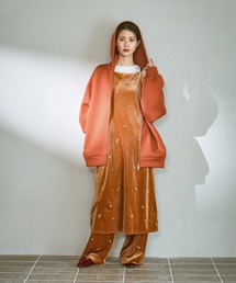 ベロア刺繍キャミワンピース / 595081